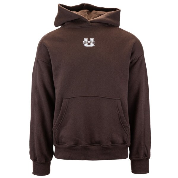 U-State Embroidered Unisex Hoodie brown